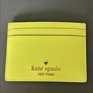 Kate Spade Lime Green Card Holder